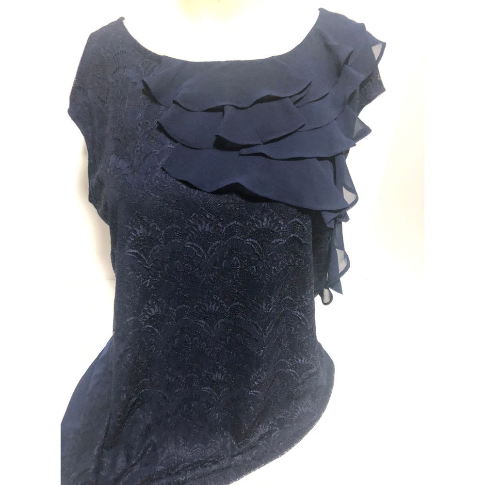 NYC WOMEN’S BLOUSE SHELL NAVY SIZE L